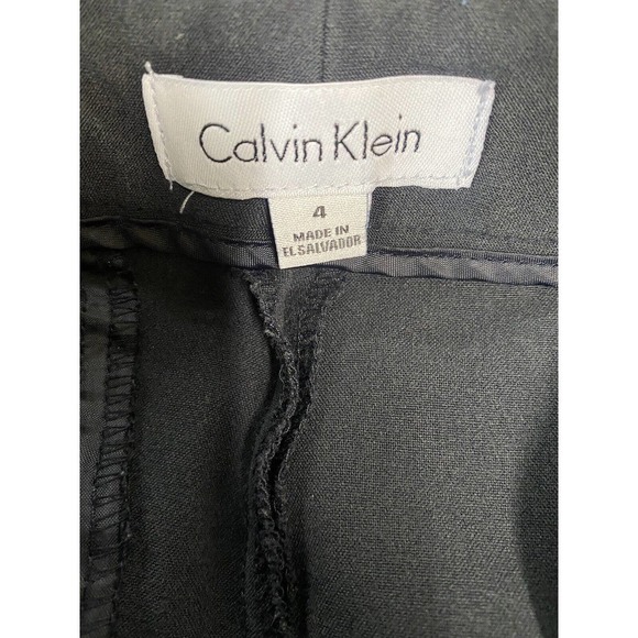 Calvin Klein Pants Womens 4 Black Straight Leg Trousers Business - Picture 3 of 15